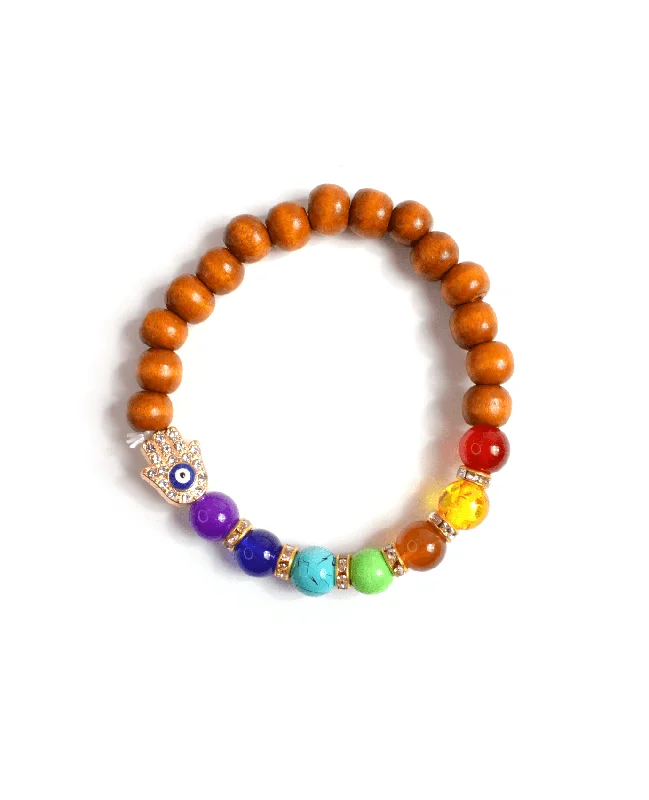 Best Jewelry Sale Prices – Limited-Time Offer Chakra Symbols Wooden Bracelet
