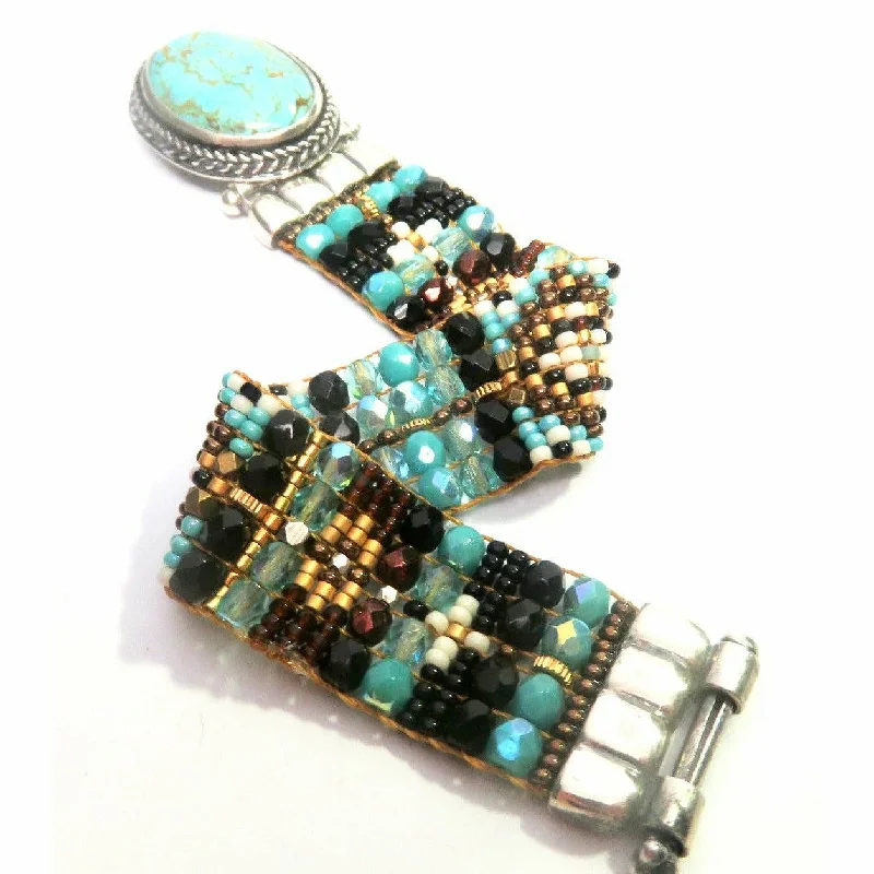 Flash Deals On Fine Jewelry – Shop Before It's Gone Chili Rose Mini Aragon Turquoise - Jet -Gold Bracelet Flash Deals On Fine Jewelry – Shop Before It's Gone Chili Rose Mini Aragon Turquoise - Jet -Gold Bracelet