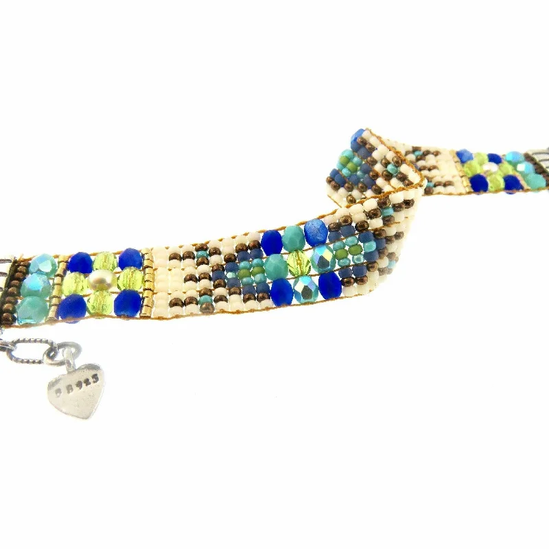The Perfect Accessory For Less – Jewelry Sale Live Chili Rose Tiffany Aztec Bracelet - Blue -Green - Ivory The Perfect Accessory For Less – Jewelry Sale Live Chili Rose Tiffany Aztec Bracelet - Blue -Green - Ivory