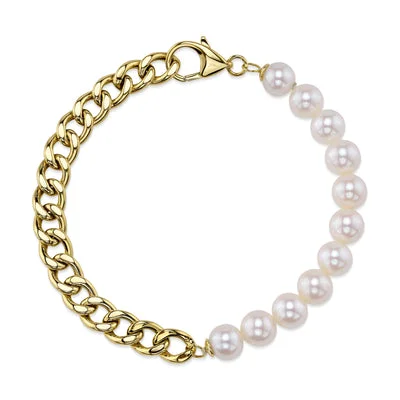 Trending Jewelry Now At Unbeatable Prices CULTURED PEARL LINK BRACELET