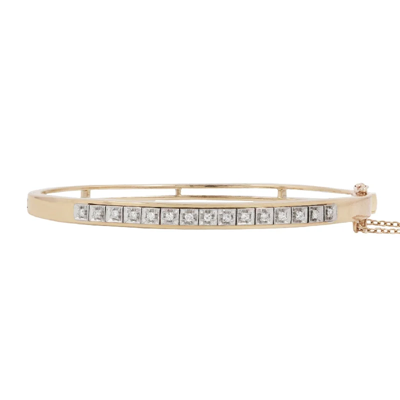 Personalized Engraved Jewelry For Meaningful Gifts Diamond Block Bangle