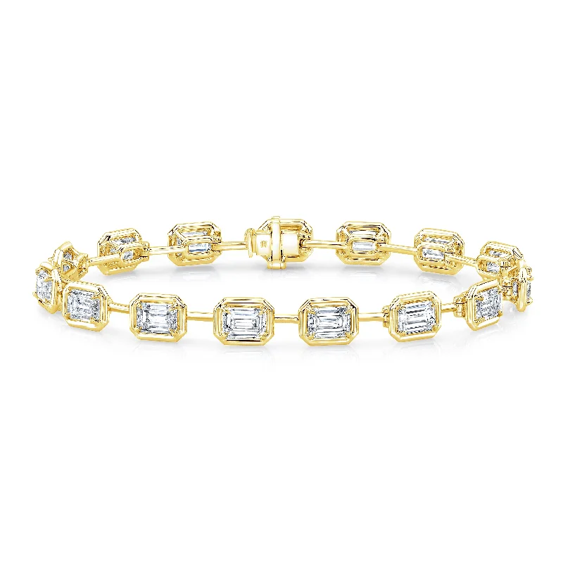 Modern Jewelry At Exclusive Discounts – Shop Today Emerald-Cut Diamond Bar Bracelet in 18kt Yellow Gold Modern Jewelry At Exclusive Discounts – Shop Today Emerald-Cut Diamond Bar Bracelet in 18kt Yellow Gold