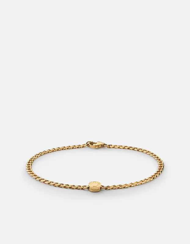 Exclusive Jewelry Sale – Sparkle For Less Empire Chain Bracelet, Gold Vermeil