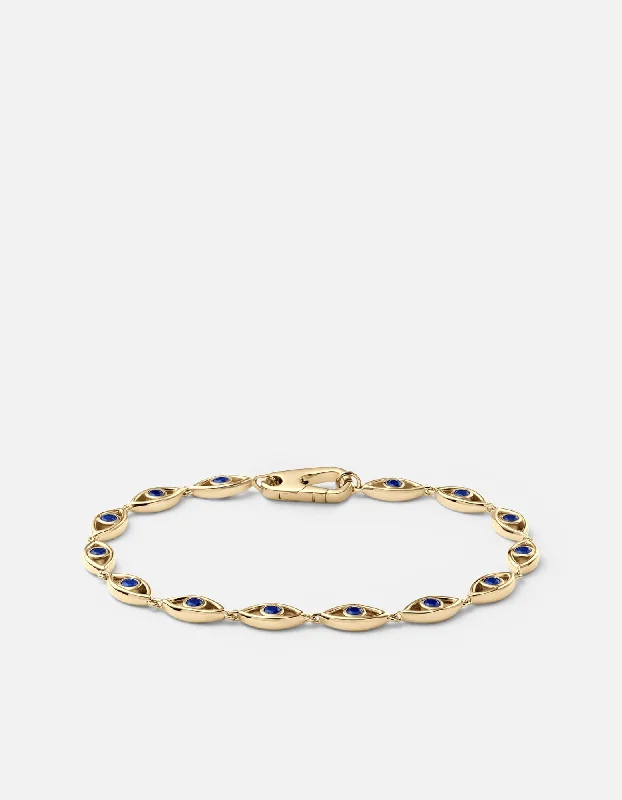 Affordable Luxury Jewelry For Every Occasion Evil Eye Bracelet, Gold Vermeil/Spinels Affordable Luxury Jewelry For Every Occasion Evil Eye Bracelet, Gold Vermeil/Spinels