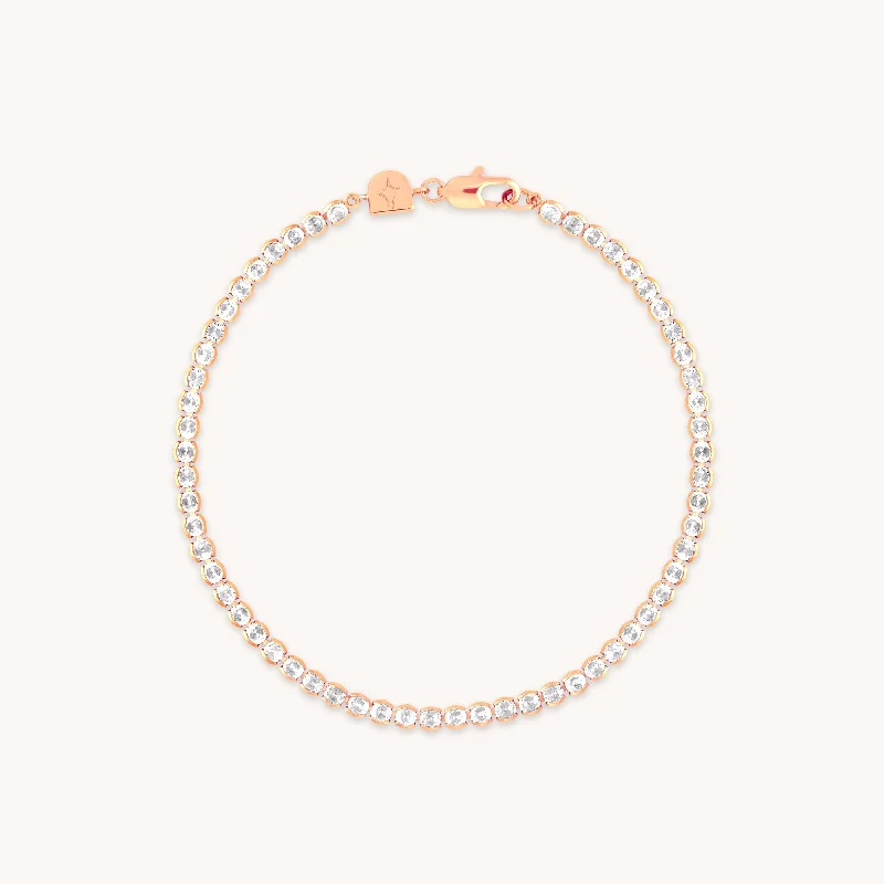 Limited-Stock Jewelry Sale – Shop Before It's Gone Gleam Bold Tennis Chain Bracelet in Rose Gold Limited-Stock Jewelry Sale – Shop Before It's Gone Gleam Bold Tennis Chain Bracelet in Rose Gold