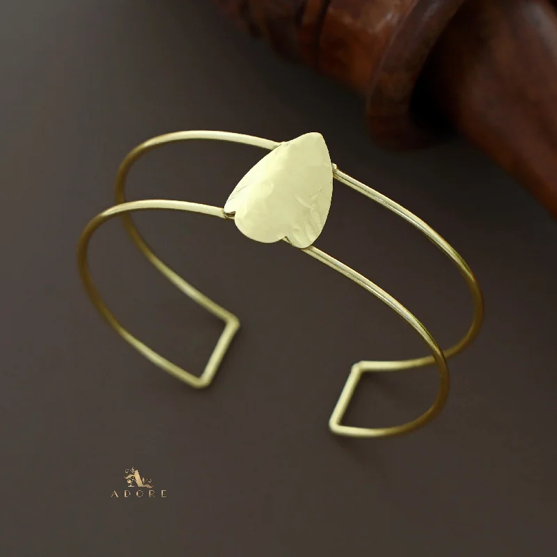 Affordable Gold-Plated Jewelry For Modern Fashion Golden Plated Shield Bangle