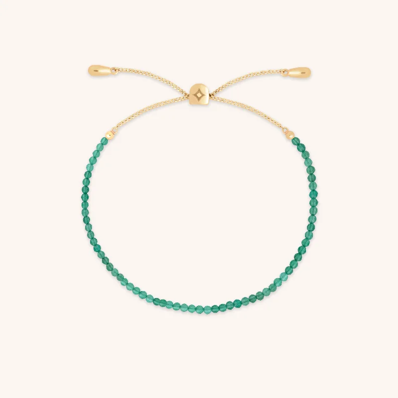 Premium Diamond Jewelry At Once-In-A-Lifetime Discounts Green Agate Gemstone Bracelet in 9k Gold Premium Diamond Jewelry At Once-In-A-Lifetime Discounts Green Agate Gemstone Bracelet in 9k Gold