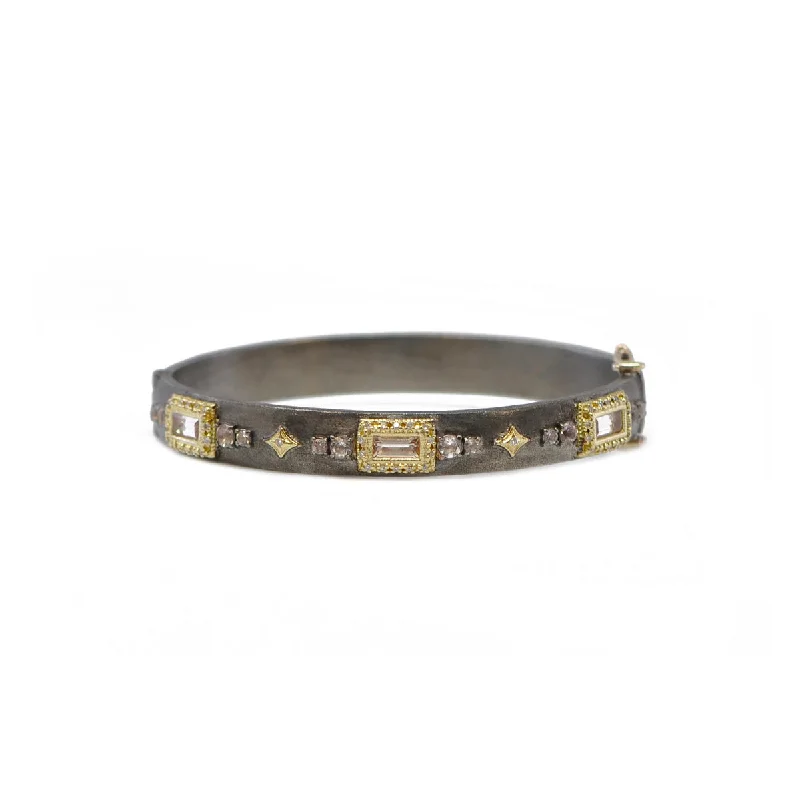 Breathtaking Jewelry, Breathtaking Prices Morganite and Diamond Bangle Bracelet
