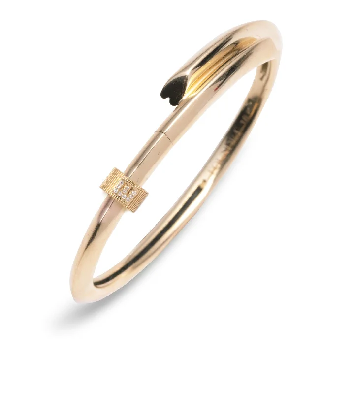 High-Quality Gemstone Jewelry For Special Occasions Pave Diamond Initial : Heart Beat Strong Heart Bangle High-Quality Gemstone Jewelry For Special Occasions Pave Diamond Initial : Heart Beat Strong Heart Bangle