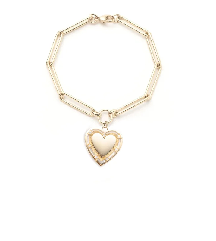 Must-Have Jewelry Pieces At Reduced Prices Heart Token - Love : Extended Clip Chain Bracelet Must-Have Jewelry Pieces At Reduced Prices Heart Token - Love : Extended Clip Chain Bracelet