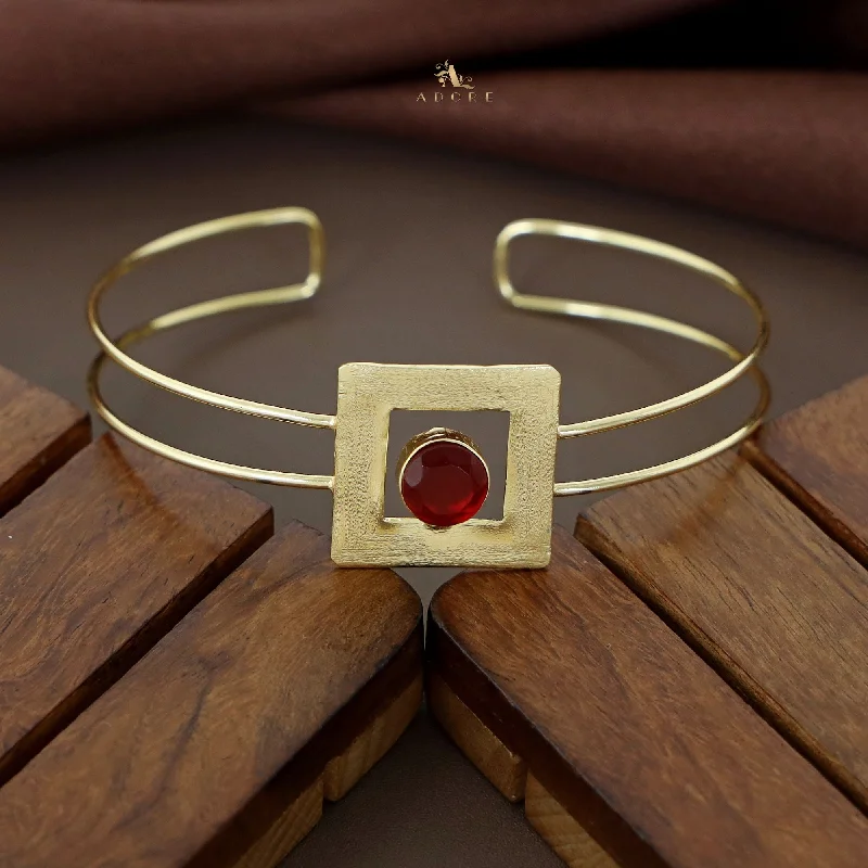 Limited-Stock Jewelry Sale – Once It's Gone, It's Gone Ida Golden Rectangle Round Glossy Bangle Limited-Stock Jewelry Sale – Once It's Gone, It's Gone Ida Golden Rectangle Round Glossy Bangle