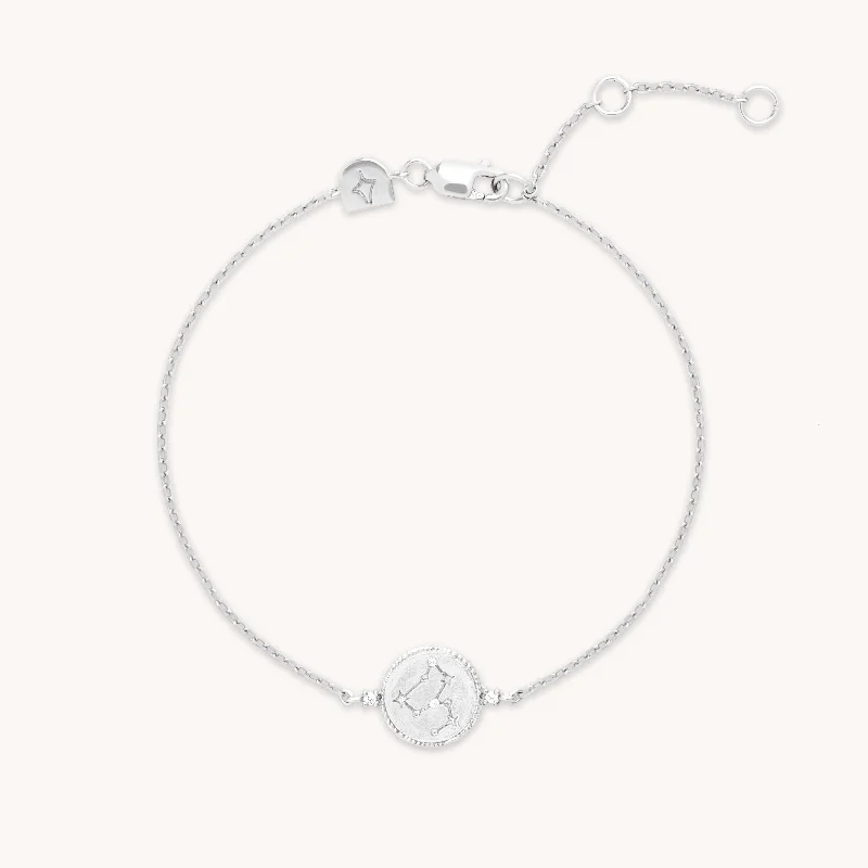Fashion-Forward Geometric Jewelry For Contemporary Style Leo Zodiac Bracelet in Silver Fashion-Forward Geometric Jewelry For Contemporary Style Leo Zodiac Bracelet in Silver