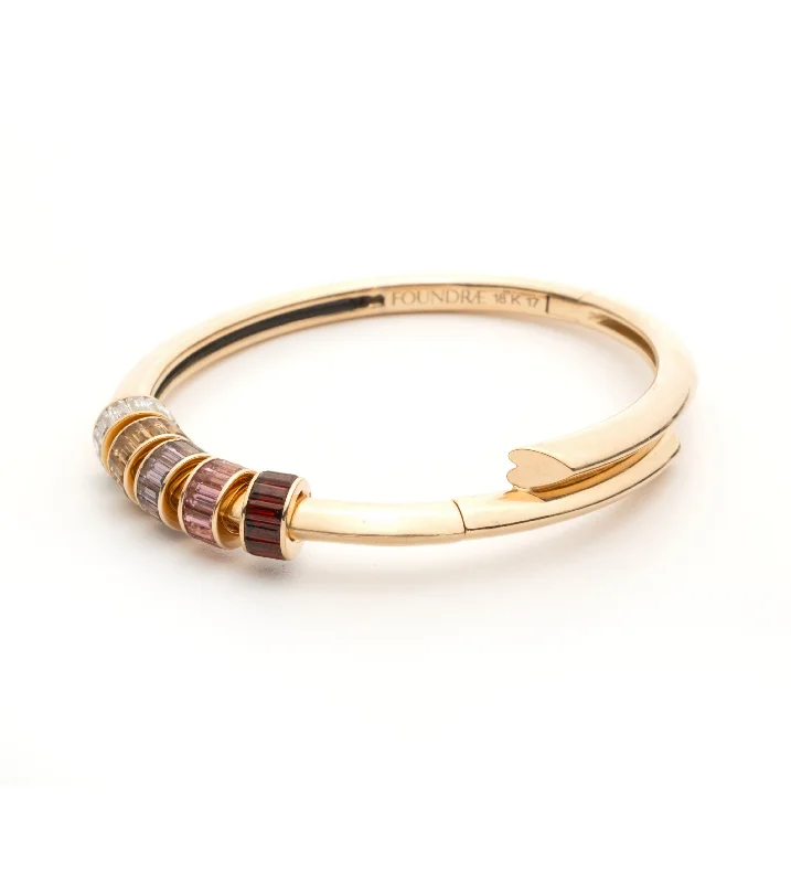 Huge Savings On Premium Jewelry Styles Love : Multi Heart Beat Strong Heart Bangle