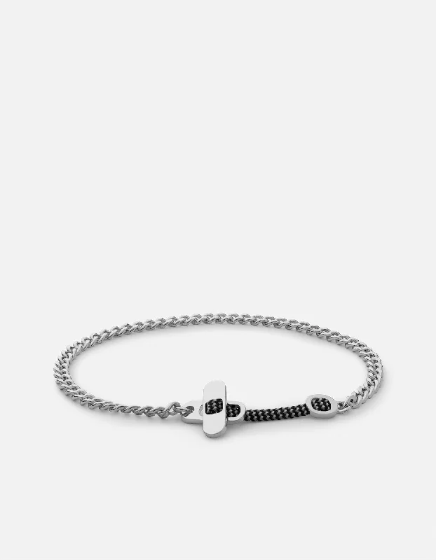 Luxury Jewelry At Unbeatable Discounts Metric Chain Bracelet, Sterling Silver