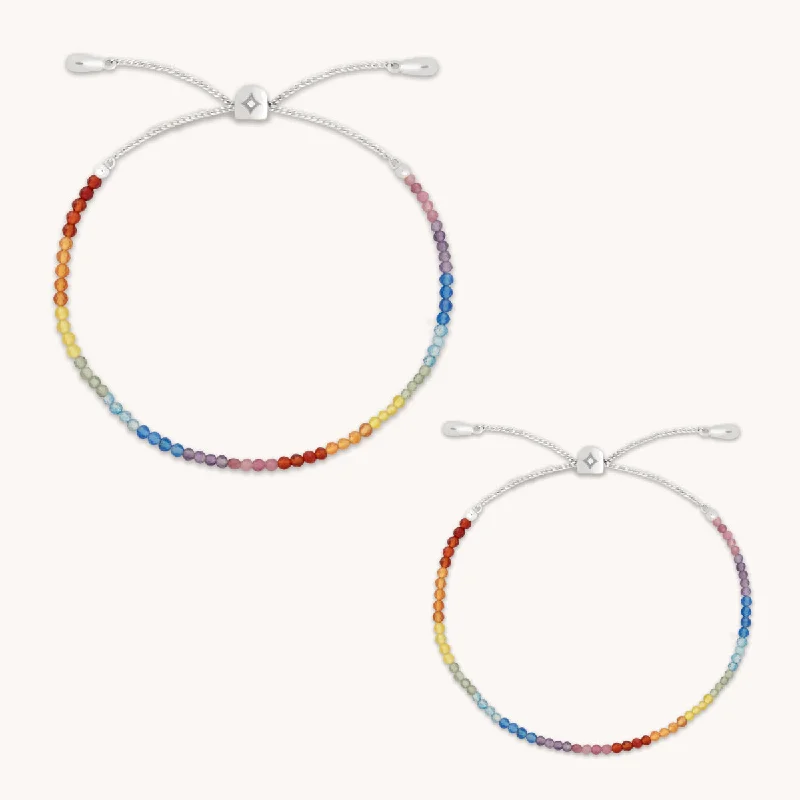 Luxury Jewelry At Unbeatable Discounts Mini Me Gemstone Gift Set in 9k White Gold