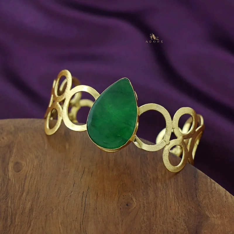 Chic, Trendy, And Affordable Jewelry Sale Misty Golden Circle Dew Drop Bangle