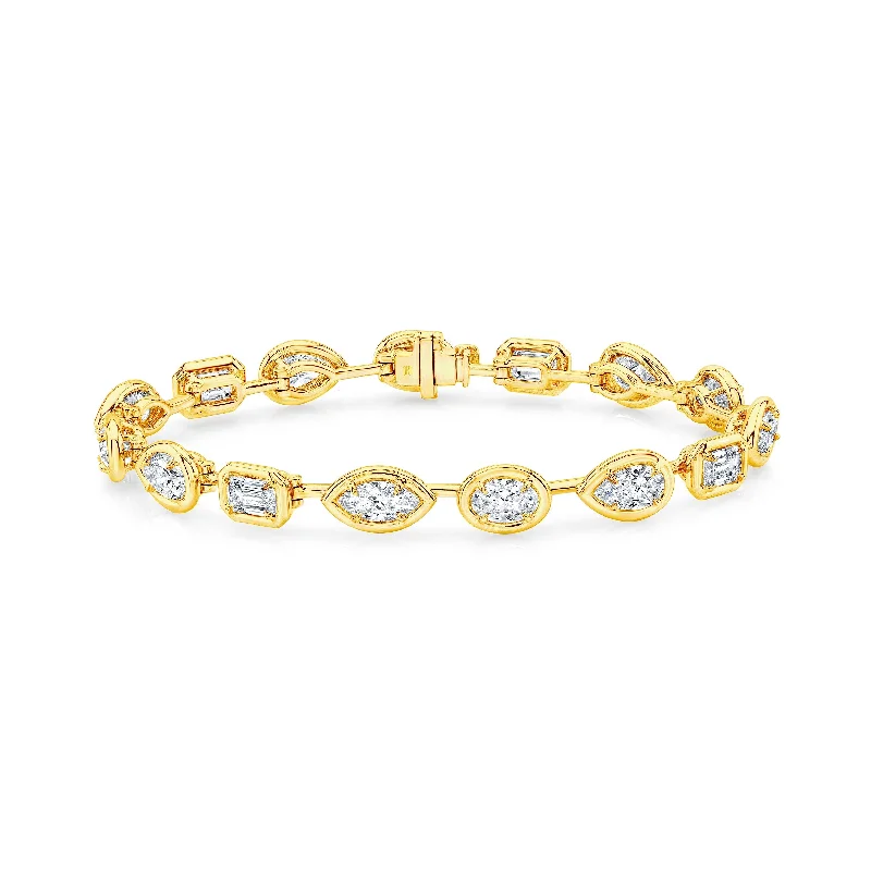 Trending Jewelry Styles Now At Limited-Time Discounts Multi-Diamond Bar Bracelet in 18kt Yellow Gold Trending Jewelry Styles Now At Limited-Time Discounts Multi-Diamond Bar Bracelet in 18kt Yellow Gold