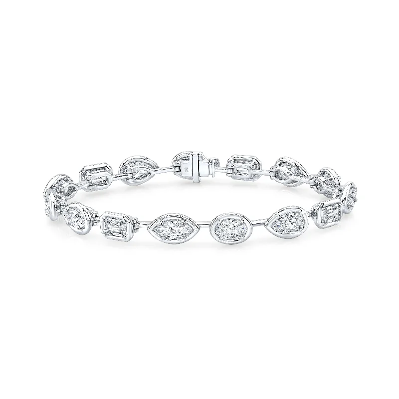 Bestselling Jewelry Now On Sale – Elevate Your Look Multi-Shape Diamond Bar Bracelet in 18kt White Gold Bestselling Jewelry Now On Sale – Elevate Your Look Multi-Shape Diamond Bar Bracelet in 18kt White Gold