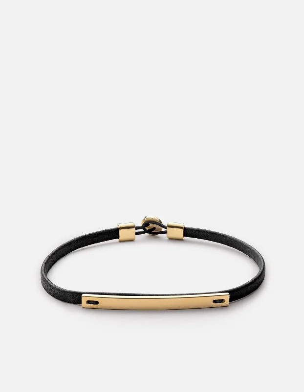 Don't Miss Out On Jaw-Dropping Jewelry Discounts Nexus ID Leather Bracelet, Gold Vermeil Don't Miss Out On Jaw-Dropping Jewelry Discounts Nexus ID Leather Bracelet, Gold Vermeil