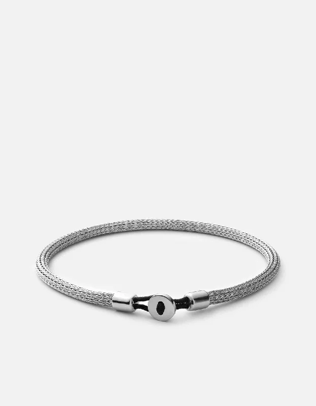Affordable Gold-Plated Jewelry For Modern Fashion Nexus Knit Bracelet, Sterling Silver Affordable Gold-Plated Jewelry For Modern Fashion Nexus Knit Bracelet, Sterling Silver