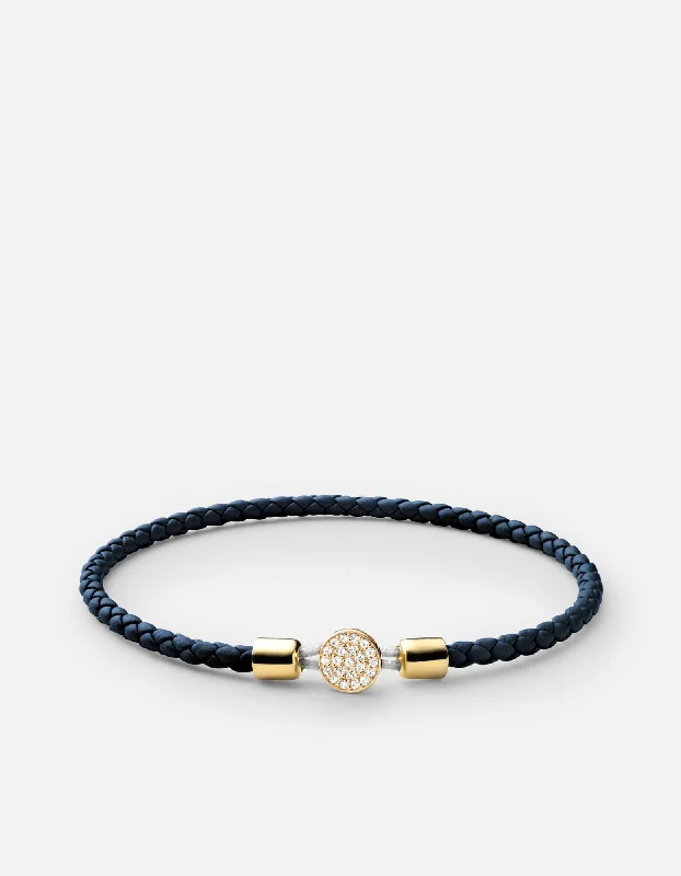 Limited-Stock Jewelry Clearance – Grab Your Favorites Now Nexus Leather Bracelet, Gold Vermeil/Sapphire Limited-Stock Jewelry Clearance – Grab Your Favorites Now Nexus Leather Bracelet, Gold Vermeil/Sapphire