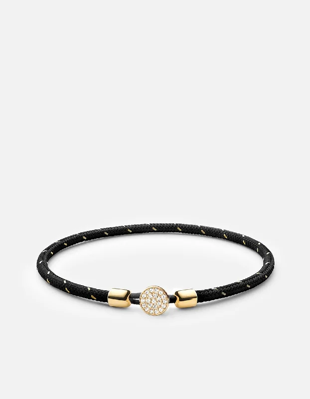 Premium Jewelry Now Available At Special Discounts Nexus Rope Bracelet, Gold Pavé
