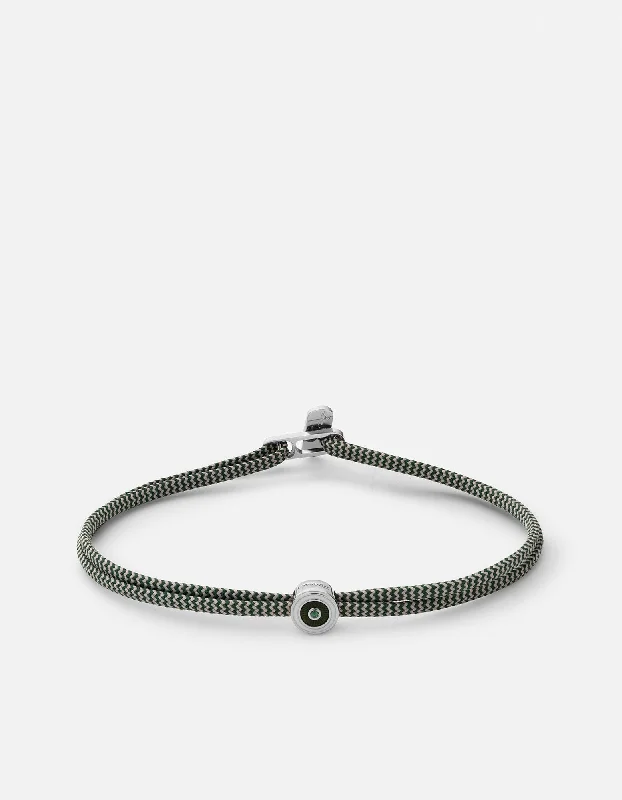 The Perfect Jewelry Piece At The Perfect Price Opus Chalcedony Metric 2.5mm Rope Bracelet, Sterling Silver/Green The Perfect Jewelry Piece At The Perfect Price Opus Chalcedony Metric 2.5mm Rope Bracelet, Sterling Silver/Green