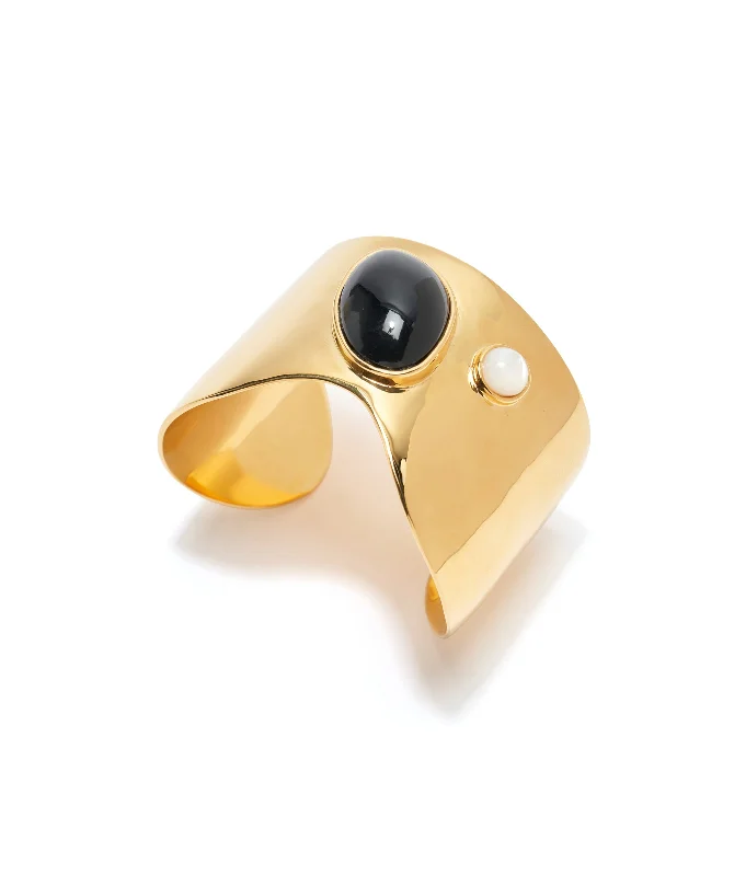 Classic And Modern Jewelry Styles On Sale Organic Cuff in Midnight