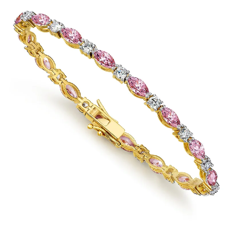 Luxury Jewelry Now At Special Promotional Rates Tru-Pink Cascade Bracelet
