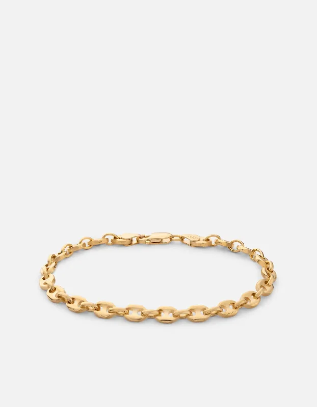 Seasonal Jewelry Deals – Elevate Your Style Pyper Link Puff Bracelet, Gold Vermeil