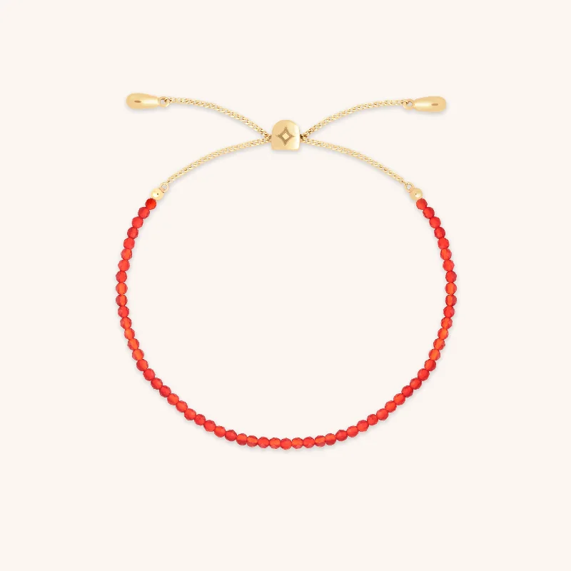 Discounted Luxury Jewelry – Shine Without The Splurge Red Agate Gemstone Bracelet in 9k Gold Discounted Luxury Jewelry – Shine Without The Splurge Red Agate Gemstone Bracelet in 9k Gold