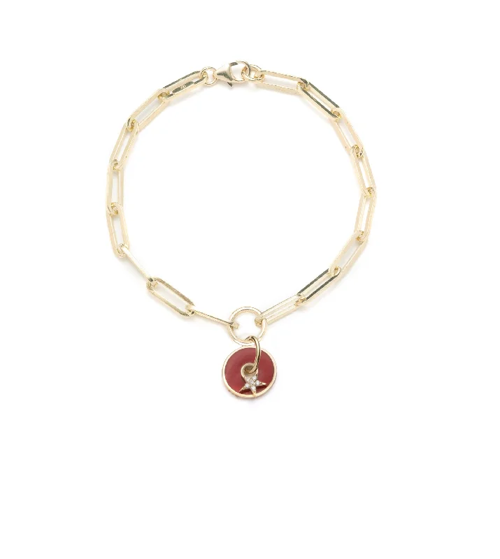 Handcrafted Beauty At Affordable Prices Red Star - Strength : Disk Classic FOB Clip Chain Bracelet Handcrafted Beauty At Affordable Prices Red Star - Strength : Disk Classic FOB Clip Chain Bracelet