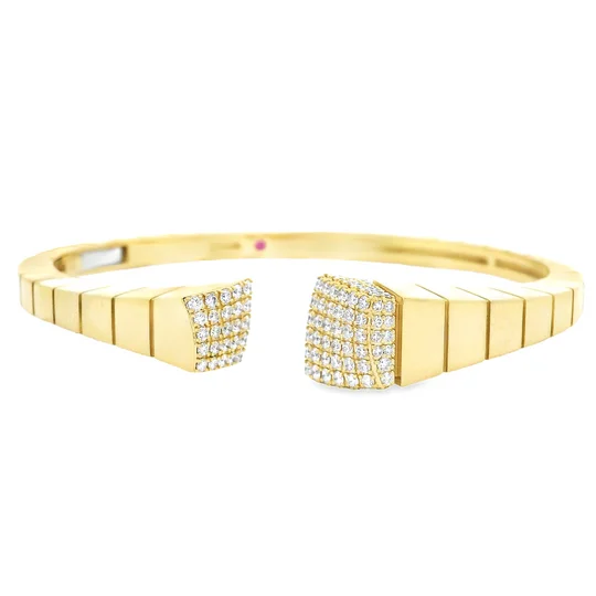 Jewelry Deals That Outshine The Rest Roberto Coin 18K Yellow Gold Diamond Bangle