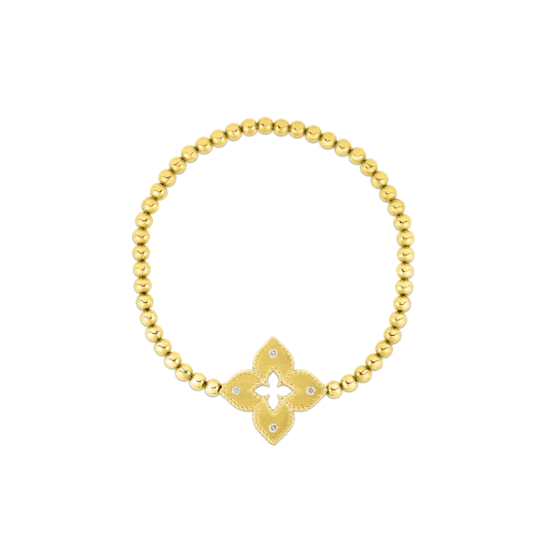 Huge Markdowns On Premium Jewelry Styles Roberto Coin 18KT Petite Venetian Princess Stretch Bracelet with Diamond Accent Huge Markdowns On Premium Jewelry Styles Roberto Coin 18KT Petite Venetian Princess Stretch Bracelet with Diamond Accent