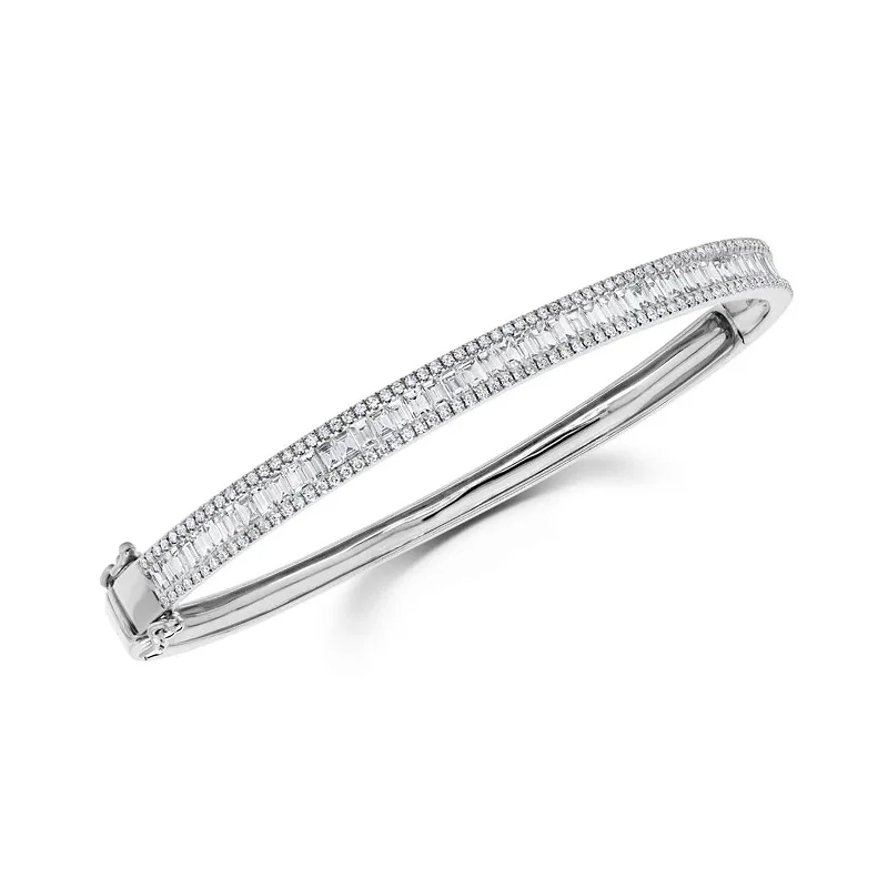 Jewelry Clearance Event – Stock Up Before It's Over Baguette Diamond Bangle