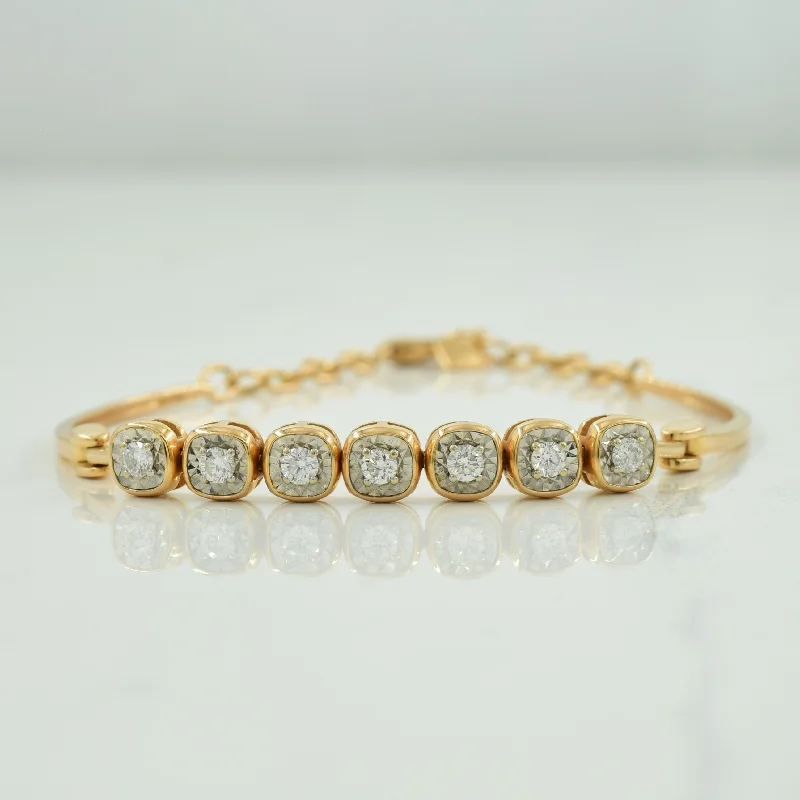 Limited-Time Jewelry Sale – Don't Miss These Deals Seven Stone Diamond 18K Yellow Gold Bracelet | 0.28ctw | 6.75" | Limited-Time Jewelry Sale – Don't Miss These Deals Seven Stone Diamond 18K Yellow Gold Bracelet | 0.28ctw | 6.75" |
