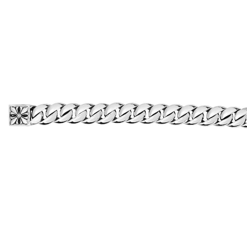 Unique Jewelry Designs Now At Discounted Rates Silver 8 inches Oxidized 12mm Shiny Curb Link with Box Clasp Unique Jewelry Designs Now At Discounted Rates Silver 8 inches Oxidized 12mm Shiny Curb Link with Box Clasp