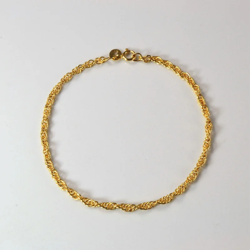 High-Quality Jewelry At A Fraction Of The Cost Singapore Chain Gold Bracelet | 7''| High-Quality Jewelry At A Fraction Of The Cost Singapore Chain Gold Bracelet | 7''|