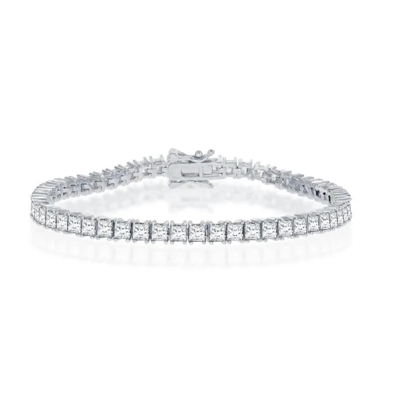 Bestselling Jewelry At Special Promotional Rates Sterling Silver 4mm Square Tennis Bracelet Bestselling Jewelry At Special Promotional Rates Sterling Silver 4mm Square Tennis Bracelet