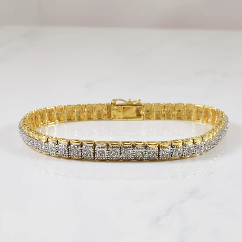 Luxury Jewelry Without The Luxury Price Tag Sterling Silver Diamond Bracelet | 0.25ctw | 8" | Luxury Jewelry Without The Luxury Price Tag Sterling Silver Diamond Bracelet | 0.25ctw | 8" |