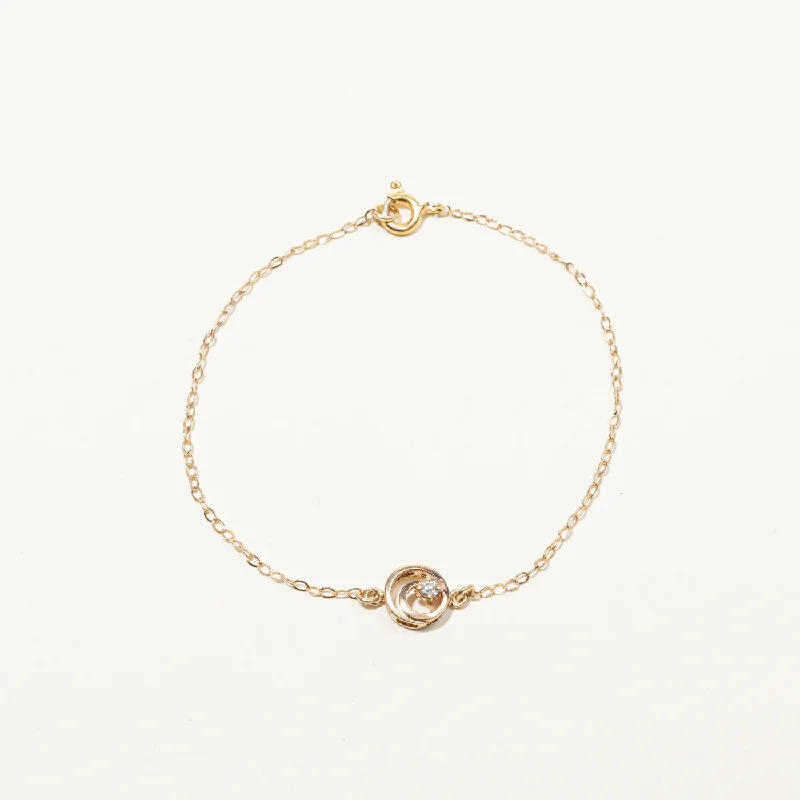 Exclusive Jewelry Sale – Grab Timeless Pieces Now Swirl Diamond Chain Bracelet | 0.05ct | 7"| Exclusive Jewelry Sale – Grab Timeless Pieces Now Swirl Diamond Chain Bracelet | 0.05ct | 7"|