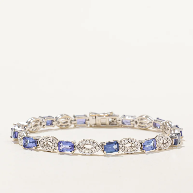 Exclusive Online Discounts On Stylish Jewelry Tanzanite & Diamond Bracelet | 6.66ctw, 1.04ctw | 7.5" | Exclusive Online Discounts On Stylish Jewelry Tanzanite & Diamond Bracelet | 6.66ctw, 1.04ctw | 7.5" |