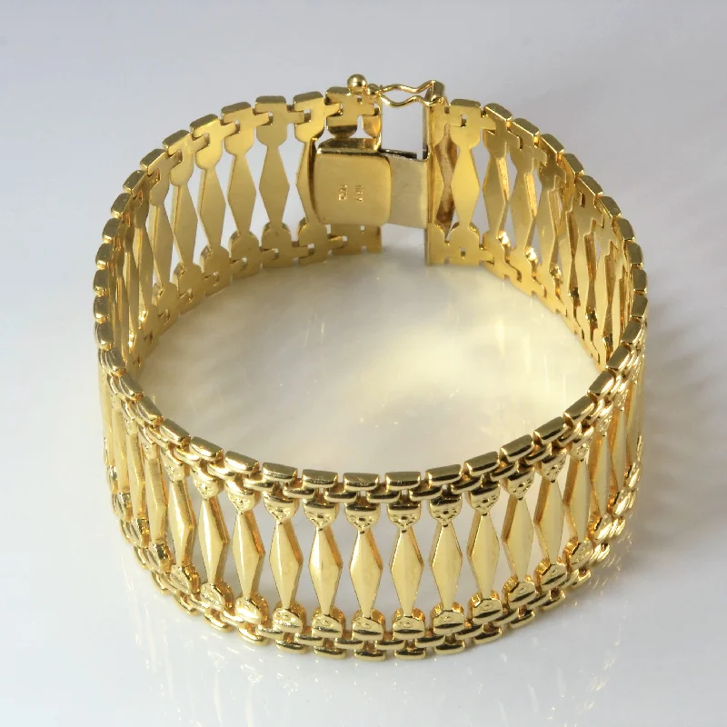 Affordable Luxury Jewelry For Every Occasion Textured Gold Bar Bracelet | 7" |