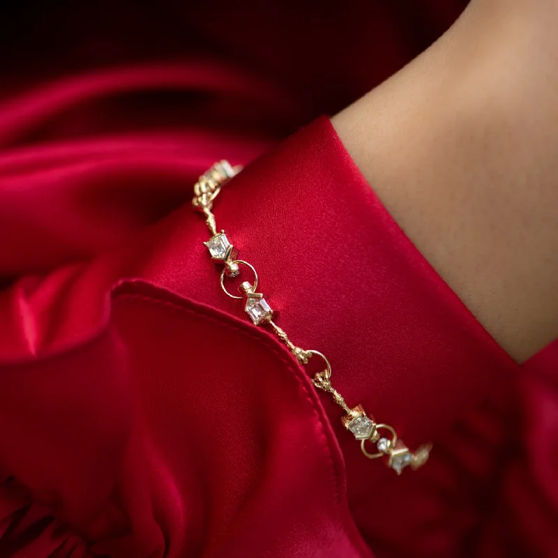 Elegant Jewelry, Exclusive Prices – Shop Now The "Baba Yaga" Eternity Bracelet with Bullet Cut Diamonds Elegant Jewelry, Exclusive Prices – Shop Now The "Baba Yaga" Eternity Bracelet with Bullet Cut Diamonds
