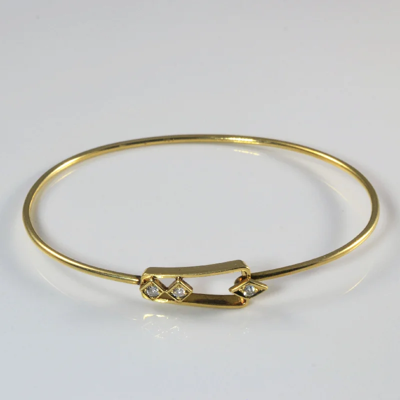 Flash Jewelry Sale – Get Stunning Pieces At Low Prices Three Stone Diamond Bangle | 0.075ctw | 6" | Flash Jewelry Sale – Get Stunning Pieces At Low Prices Three Stone Diamond Bangle | 0.075ctw | 6" |