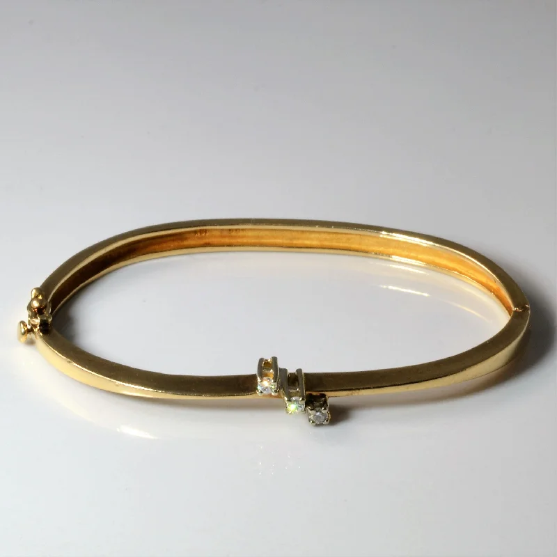 Best Jewelry Deals – Shop Premium Pieces At Great Prices Three Stone Diamond Bangle | 0.09ctw | 6.5"| Best Jewelry Deals – Shop Premium Pieces At Great Prices Three Stone Diamond Bangle | 0.09ctw | 6.5"|