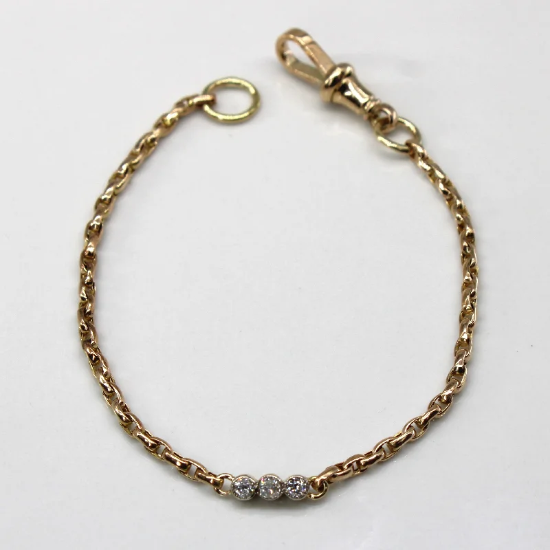 Timeless Beauty, Unbeatable Deals – Jewelry Sale On Three Stone Diamond Bracelet | 0.16ctw |7"| Timeless Beauty, Unbeatable Deals – Jewelry Sale On Three Stone Diamond Bracelet | 0.16ctw |7"|