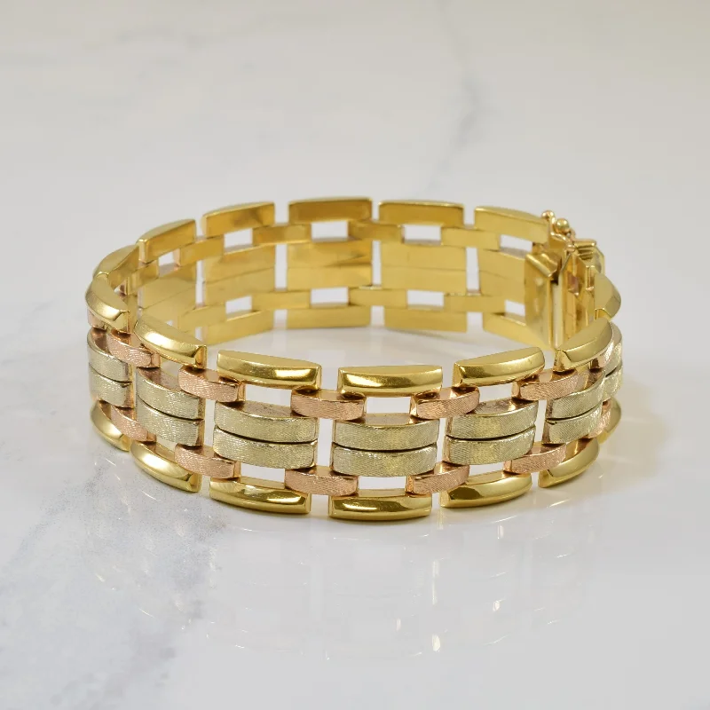 Gorgeous Jewelry, Limited-Time Savings Textured Wide Chain Bracelet | 7.5" |