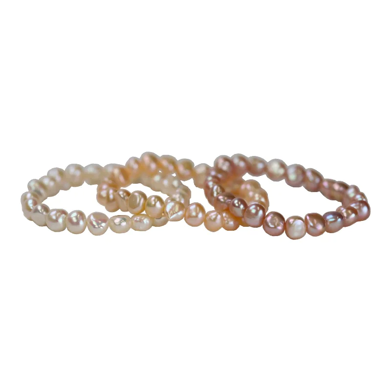 Exclusive Gemstone Jewelry Markdowns – Shop Now White, Peach, and Pink Freshwater Cultured Pearl Bracelet Set Exclusive Gemstone Jewelry Markdowns – Shop Now White, Peach, and Pink Freshwater Cultured Pearl Bracelet Set