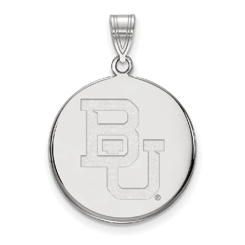 Personalized Jewelry Sale – Unique Pieces At Great Prices 10k White Gold Baylor U Large 'BU' Disc Pendant Personalized Jewelry Sale – Unique Pieces At Great Prices 10k White Gold Baylor U Large 'BU' Disc Pendant
